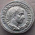 numismatic image of of the Emperor Gordian I (c)2001, VCRC