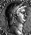 Coin with the image of the Emperor Nero