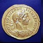 Coin with the image of Aurelian (c)1999 Princeton Economic Institute