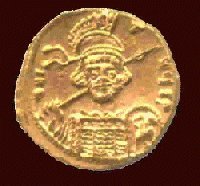 Coin of Constantine IV (c) 1998 Chris Connell