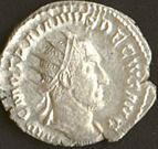 Coin with the image of Trajan Decius (c)2002, VCRC.
