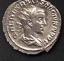 Coin with the image of Herennius Etruscus (c)2001 VCRC