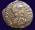 Coin with image of Jovinus(c)1999, Princeton Economic Institute.