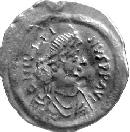 Coin with the image of Justin II (c)1999, CGB numismatique, Paris.