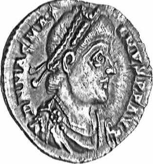 Coin with the image of Magnus Maximus (c)1998 CGB numismatique, Paris