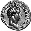 Coin with the image of the Emperor Otho