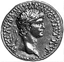 Coin with the image of the Emperor Claudius